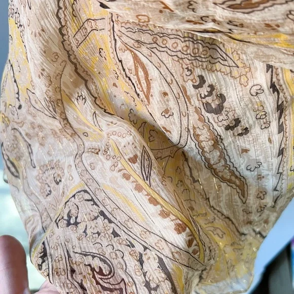 BCBGMAXAZRIA Y2K silk paisley tank - Picture 4 of 12